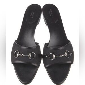Gucci Leather Trim Flats with Horsebit